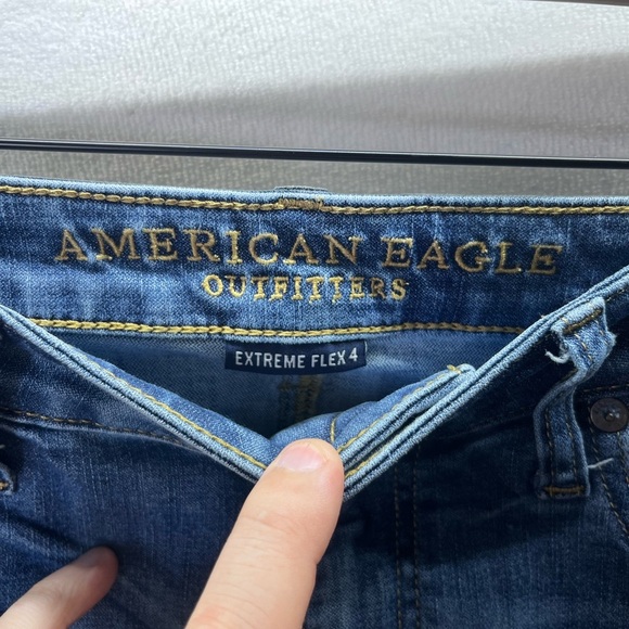 American Eagle Extreme Flex 4 Slim Jeans Men’s 33/32 Blue Denim Faded Look 2211 - Picture 2 of 10